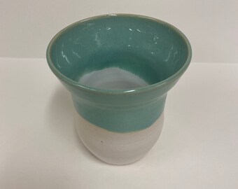 Pottery, vase, pottery vase, Aqua pottery, handmade pottery, handmade pottery vase, Aqua pottery vase