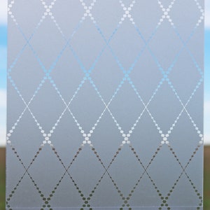 Argyle Style Pattern for Frosted Window Vinyl