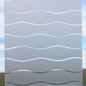 Sunset Beach Style Pattern for Frosted Window Vinyl