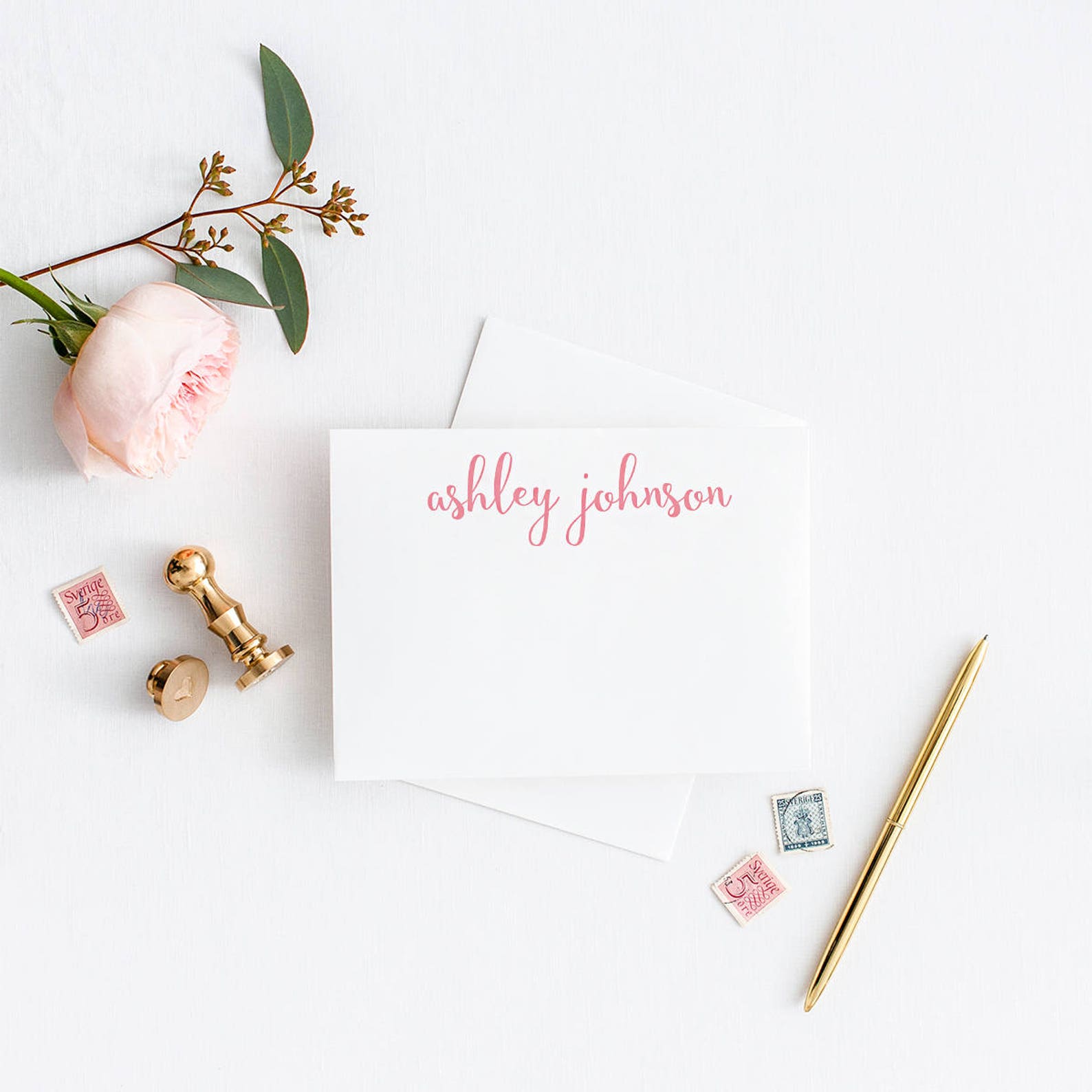 Custom Stationary Cards Personalized Stationery Set Etsy