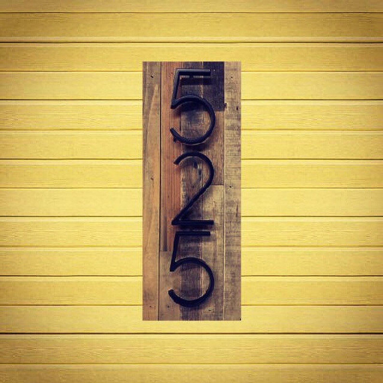 Vertical Address Sign Vertical House Numbers Modern House Etsy