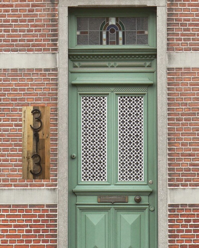 Vertical Address Sign Vertical House Numbers Modern House Etsy