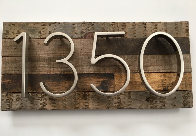 Wood Art Custom House Numbers Address Plaque Woodworking Home Sign Woodcraft Outdoor Plaques