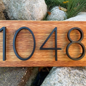 Modern Address Signs | Modern House Number Sign | Modern House Numbers | Modern Address Plaque | Rustic House Numbers | Rustic Address Sign