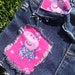 Peppa Pig Shorts Birthday Denim Distressed Rip From Peppa Pig Fabric Peppa Pig Shorts Birthday Denim Distressed Rip From Peppa Pig Fabric