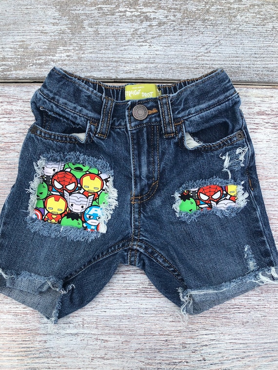marvel jean shorts