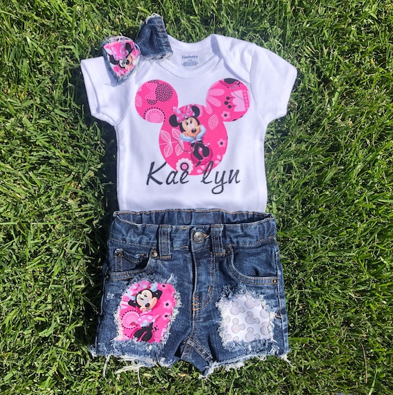 Minnie mouse deals denim shorts