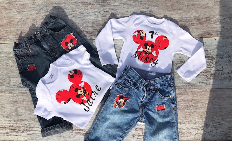 first birthday outfit boy mickey mouse