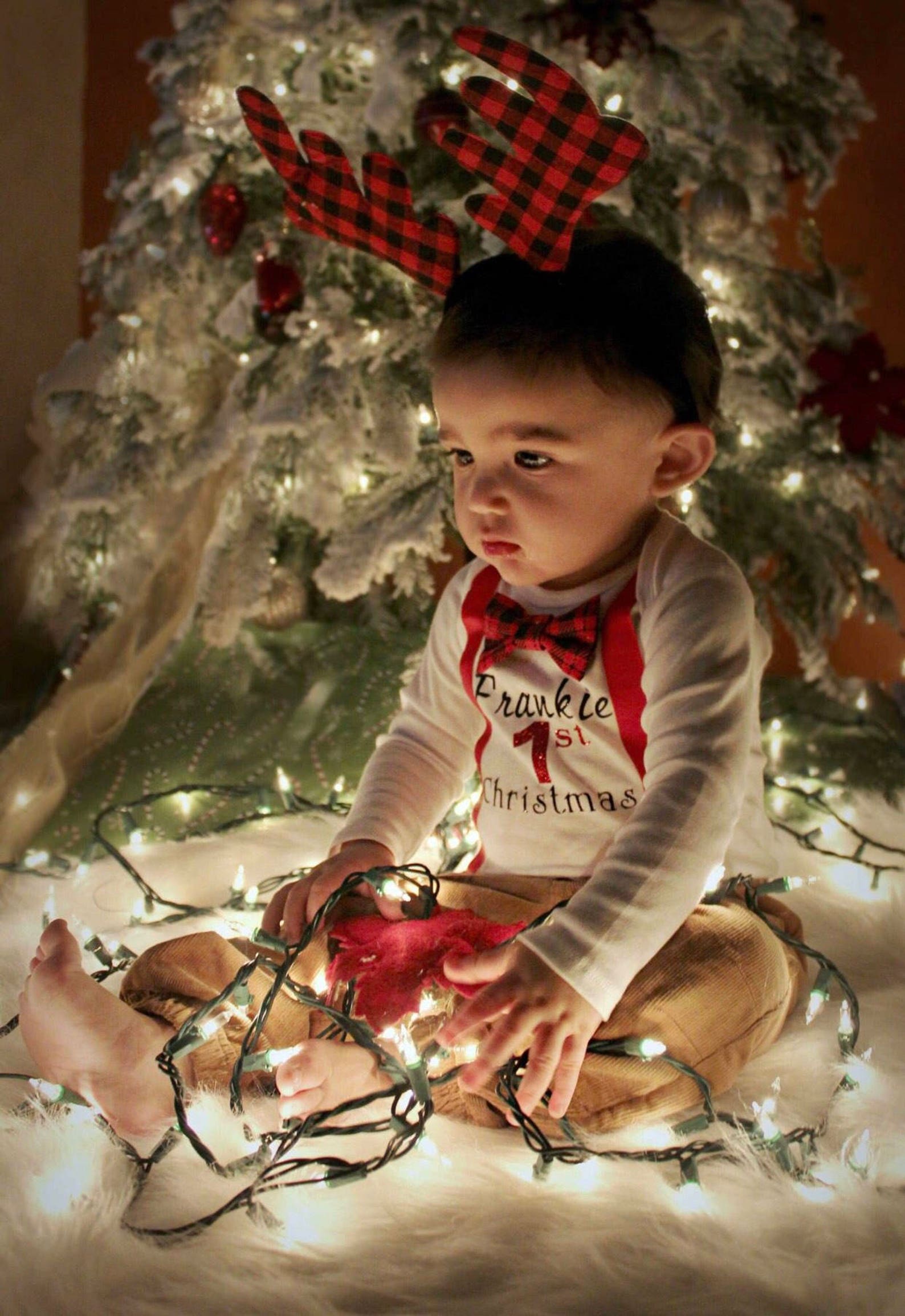 My First Christmas Outfit Baby Boys First Christmas Etsy