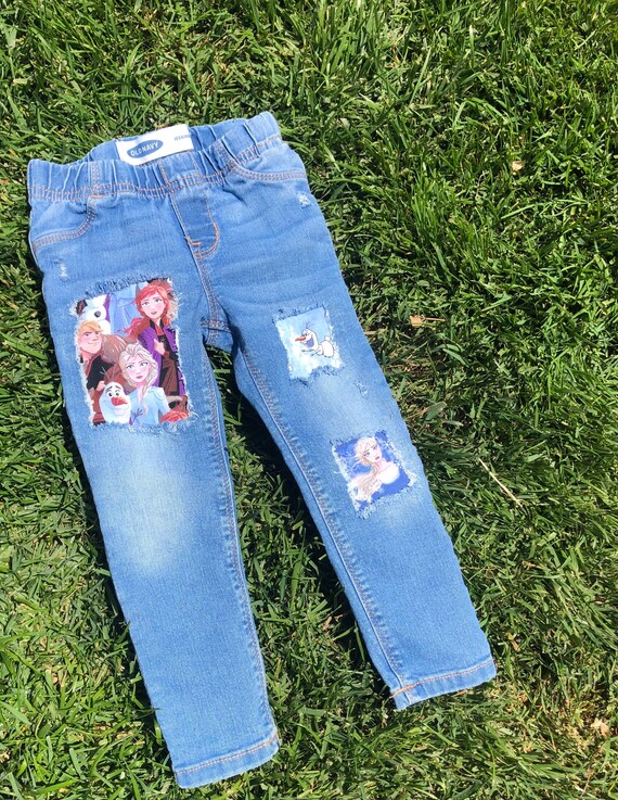 Girls distressed cheap jeggings