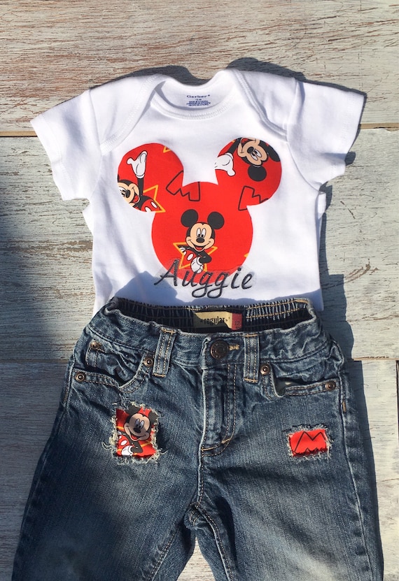 mickey mouse jeans baby