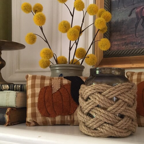 Jar Candle Holder Jute Jar Jacket Sleeve for Four Inch Jar Etsy