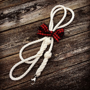 Dog Leash Lead Natural Cotton Rope Nautical Sailor Knots Fancy Knotted Pet Leash Pet Love Valentine
