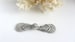 Silver Gray Frog Closure Light Grey Sweater Clasp Coat Button Historical Costume Fastener Cloak Fastener Sewing Notion Hand Tied Custom USA 