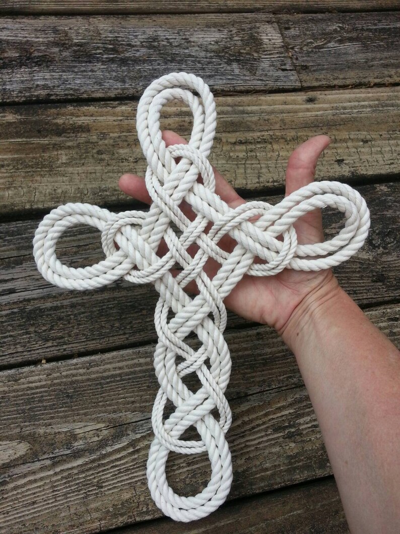 Rope Cross Wedding Ceremony Decor Natural White Cotton Nautical Braided ...
