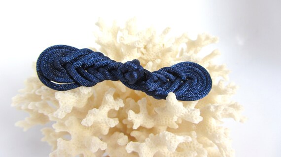 Frog Closure Navy Blue Hand Tied Chinese Knots Button Knot Loop Fastener  Sewing Notion Crafts Sweater Clasp Closure Purse Latch Box Latch -   Israel
