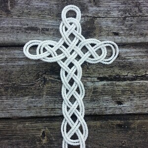 Rope Cross Wall Decor Celtic Knot Cross Wall Hanging Cotton Rope ...