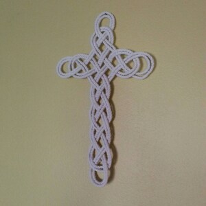 Rope Cross Wall Decor Celtic Knot Cross Wall Hanging Cotton Rope ...