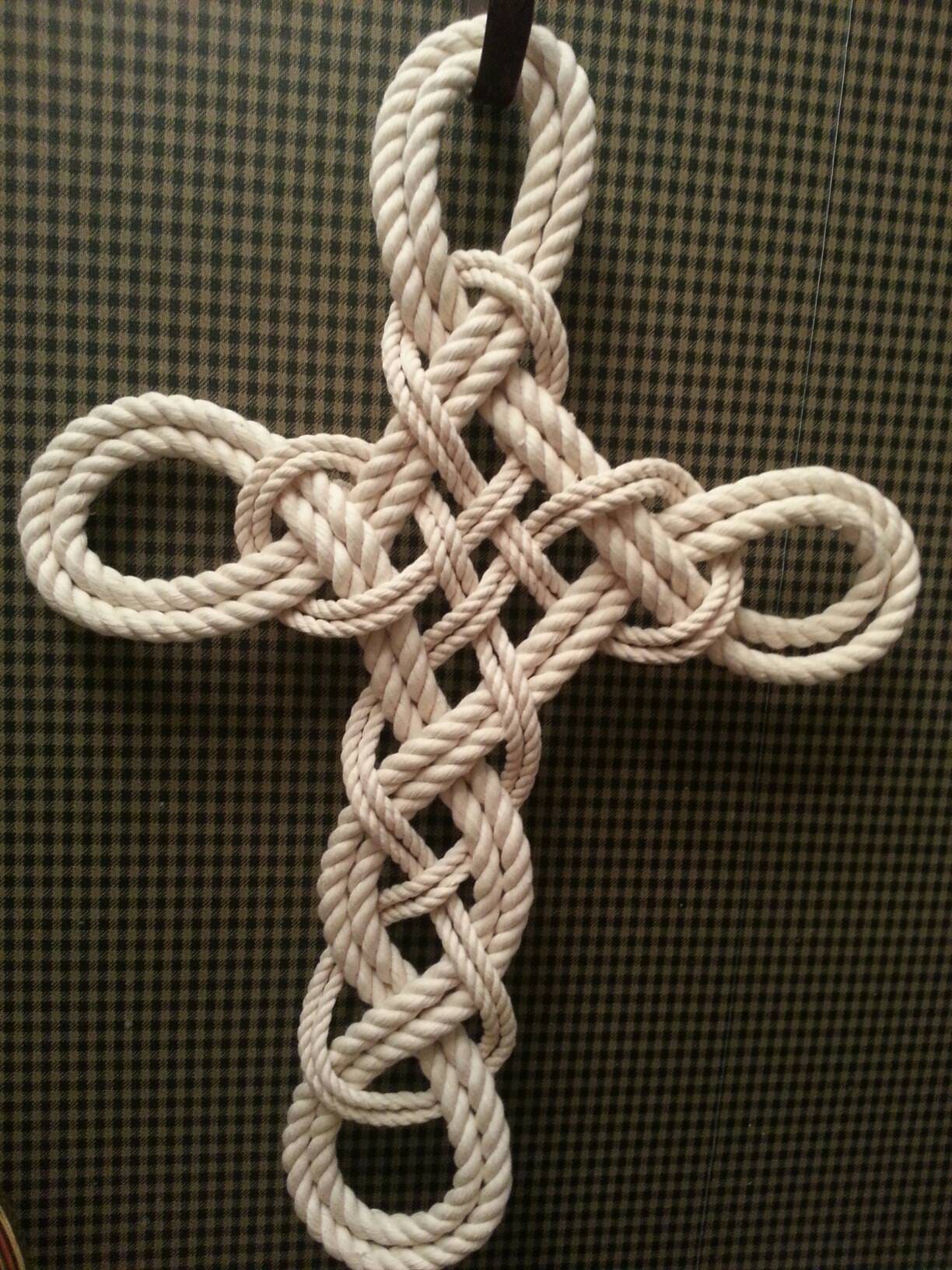 Rope Cross Wedding Ceremony Decor Natural White Cotton Nautical Braided ...