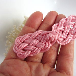 Pink Frog Closure Celtic Knot Strawberry Pink Braided Nylon - Etsy