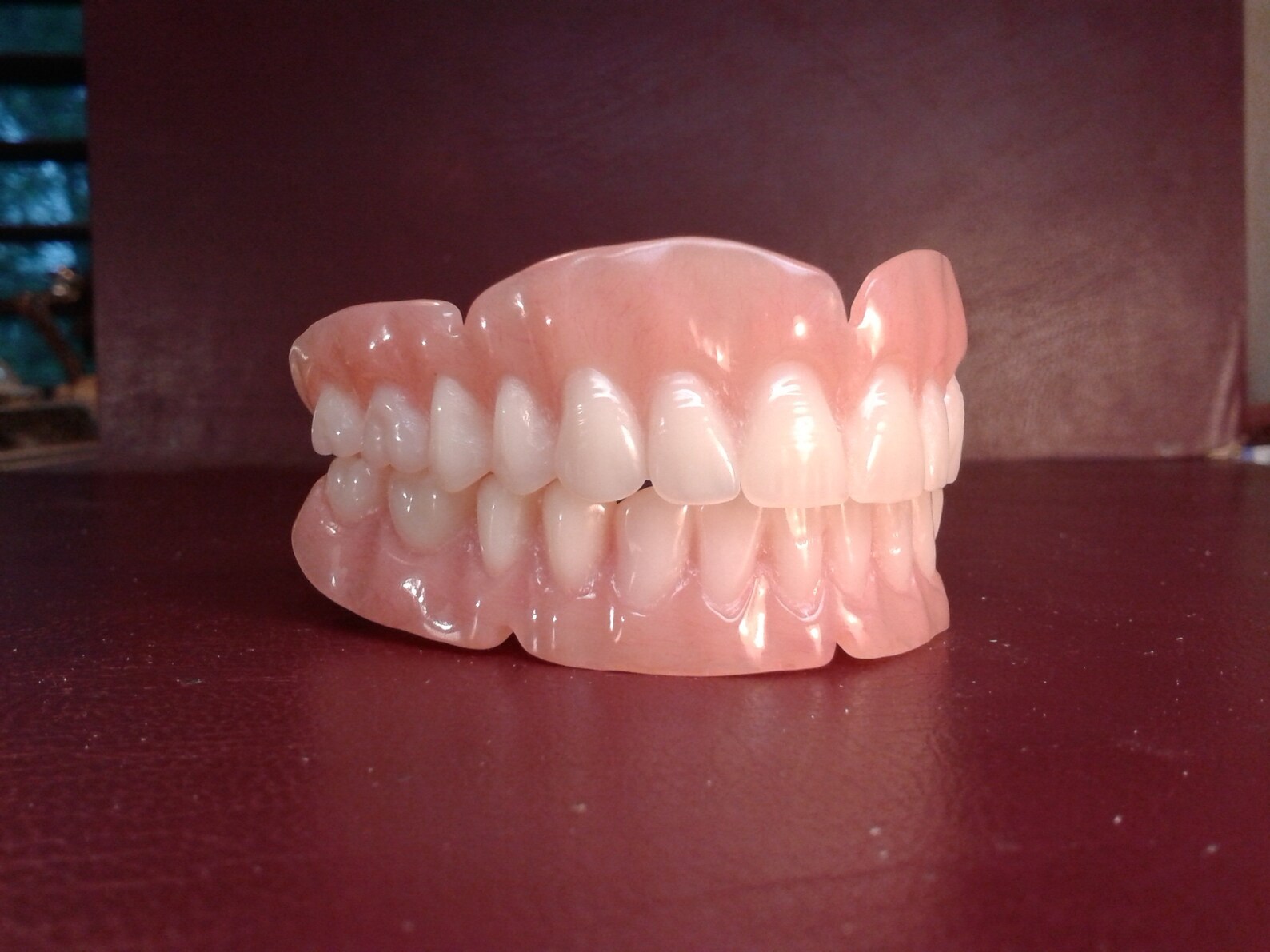 Upper Ultra thin clear denture lower acrylic partial with wax Etsy
