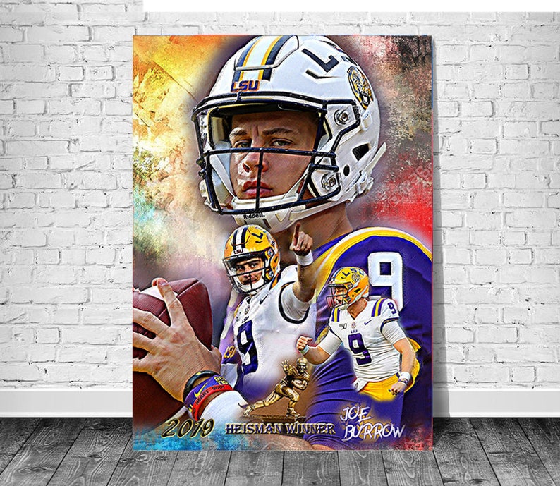 Joe Burrow 2019 Heisman Winner LSU Football Tiger