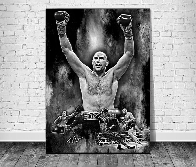 attività di sconto Tyson Fury POSTER-Gypsy King motivazionale PUGILATO