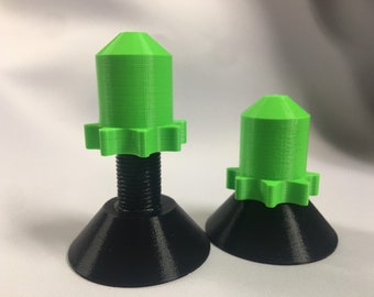 8pk Adjustable Flat Top Rocket Levelers: 3D Printed Paint Stands