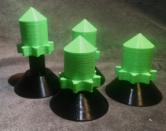 8pk Heavy Duty Rocket Levelers: Adjustable Leveling Stands