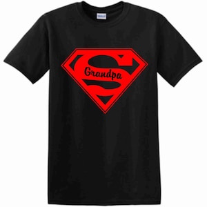 Super Hero Grandpa shirt. Super grandpa t-shirt