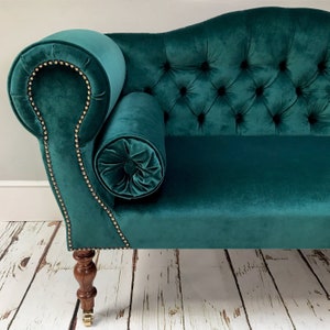 Made sofa sales green velvet