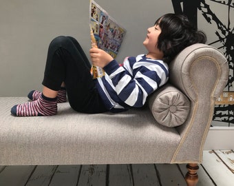 Sofá cama de espiga marrón Marple - Sin entrega