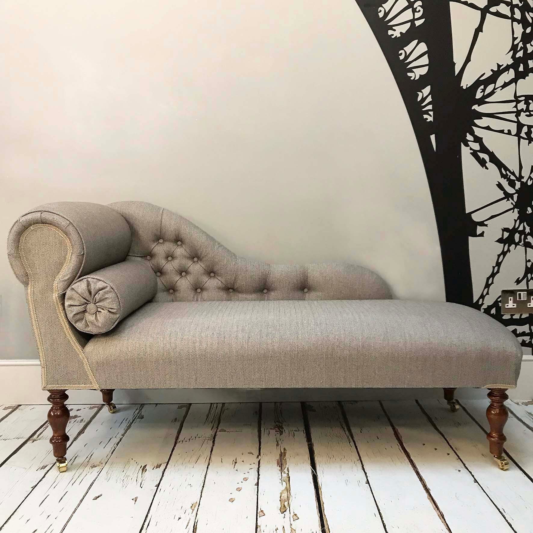 Marple Mid Brown Chaise Longue