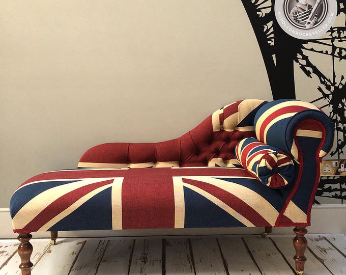 Winston Union Jack Chaise Etsy