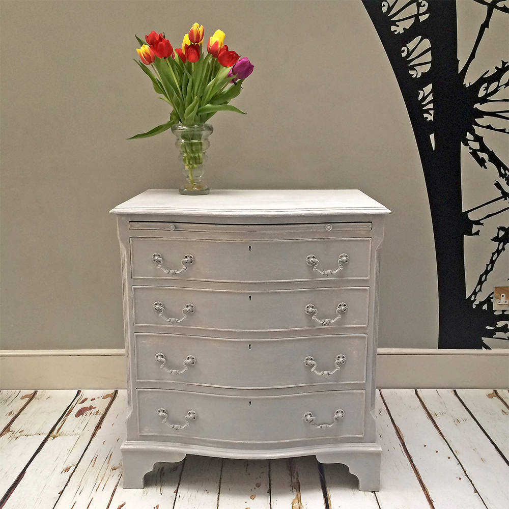 SOLD Painted Grey Chest of Drawers Etsy UK