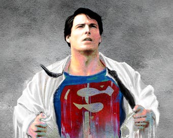 Super Man - 16x20 print