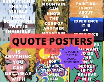 Famous Artist Quote Poster Pack Vol. 2