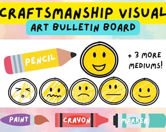 Bacheca per lezioni di artigianato visivo/arte/risorsa per insegnanti d'arte