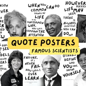 Famous Scientist Quote Poster Pack (6)
