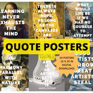 Famous Artist Quote Poster Pack Vol. 1