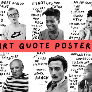 Famous Artist Quote Poster Pack (6)