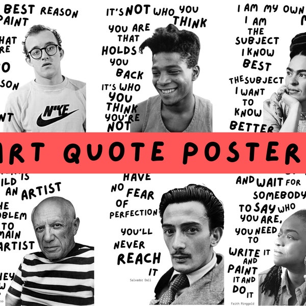 Famous Artist Quote Poster Pack (6)