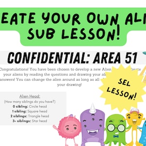 Create Your Own Alien SEL Sub Lesson!