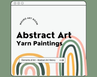 Pittura su filati - Arte astratta/Elementi d'arte - Lezione per insegnanti d'arte - Pacchetto immagini/dispense MauroArtRoom