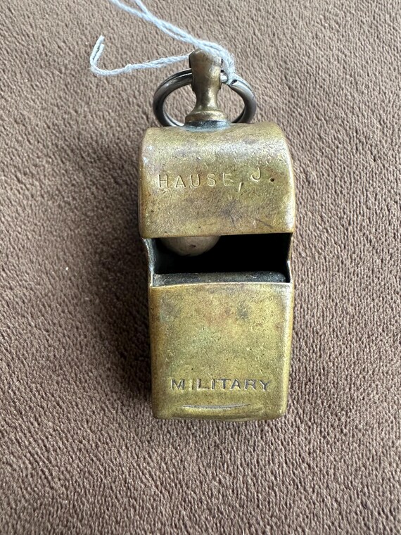 Antique Military Brass Whistle (0492) - Etsy