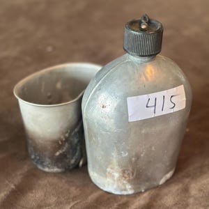 War Era Canteen And Cup (0415)