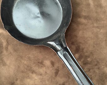 Antique Stamped Steel Cold Handle Acme NY 1876 Camp Skillet Cowboy