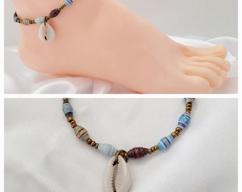 Anklet, Ankle Bracelet, Cowrie Shell, Seashell