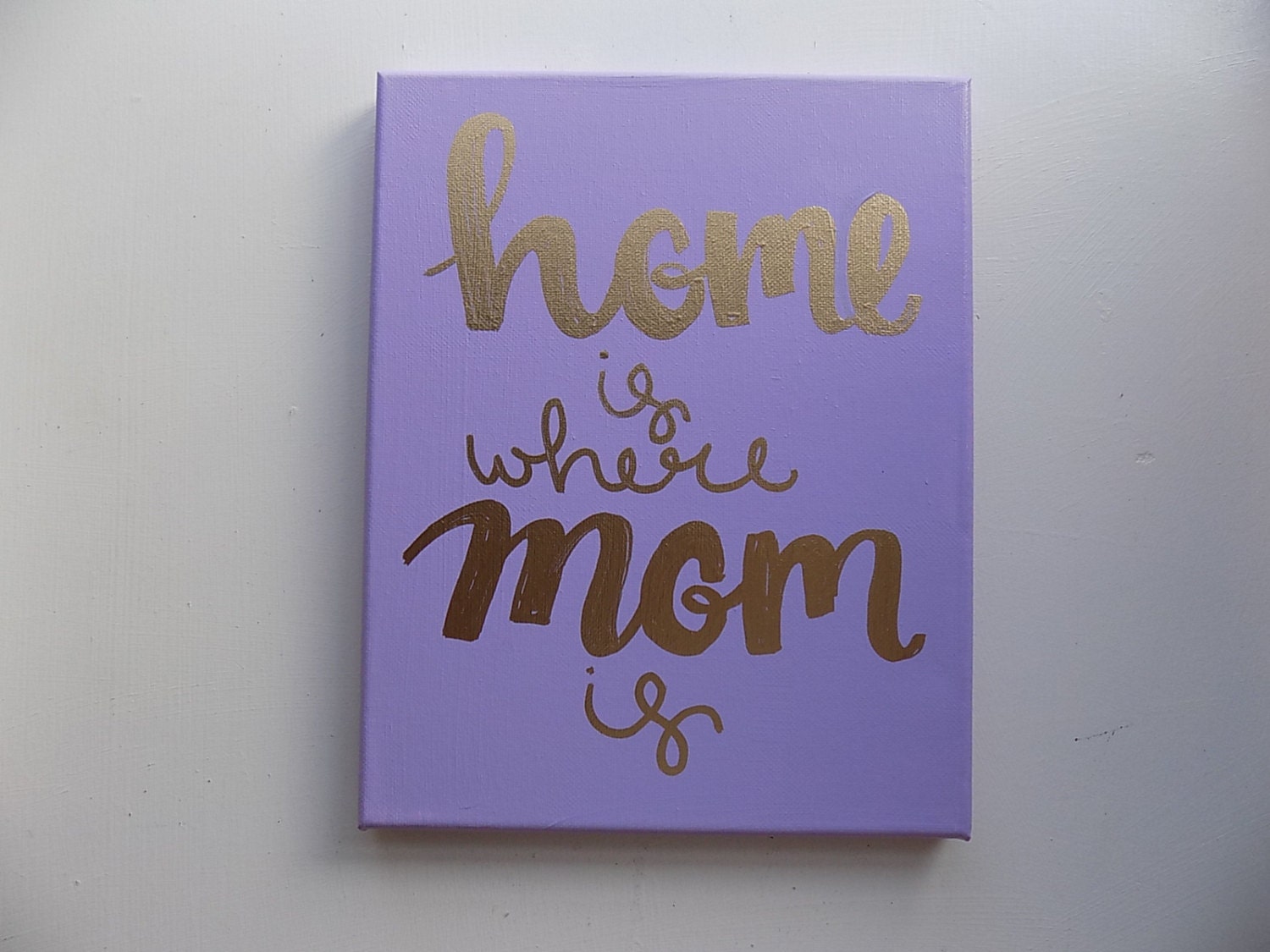 Home is where Mom is Canvas Quote Art Quotes on Canvas