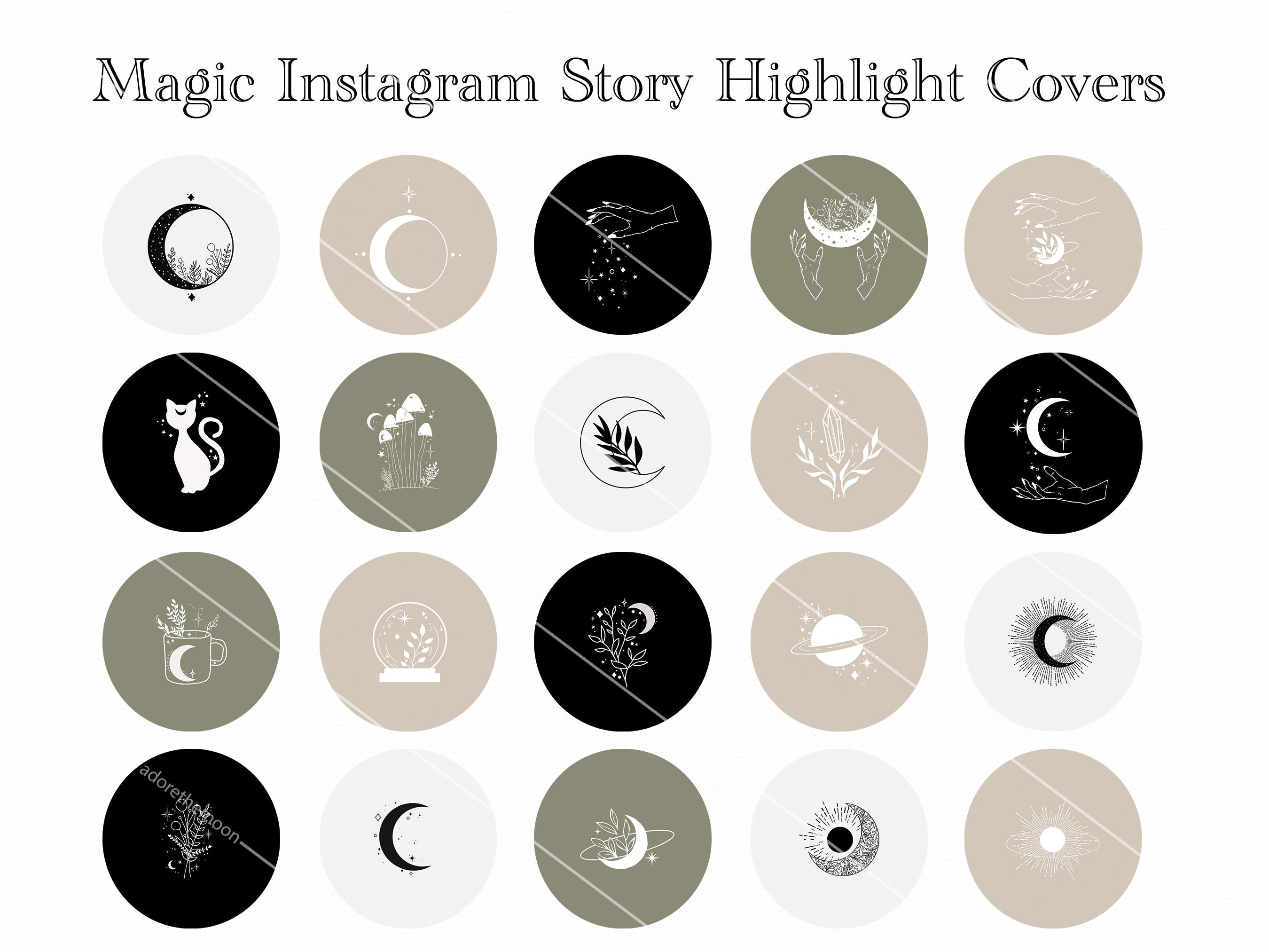 Celestial Instagram Story Highlight Covers Magical Instagram - Etsy